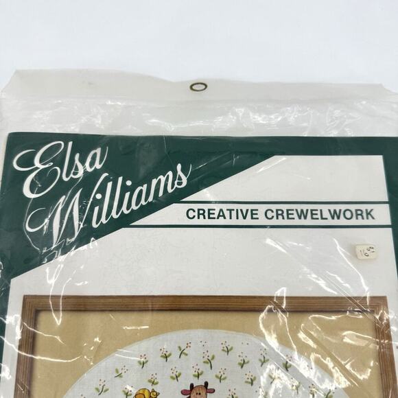 Elsa Williams Crewel Embroidery Kit “Country Kingdom” Farm Animal Linen Wool NEW - Picture 6 of 7